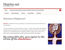 Tablet Screenshot of majette.net